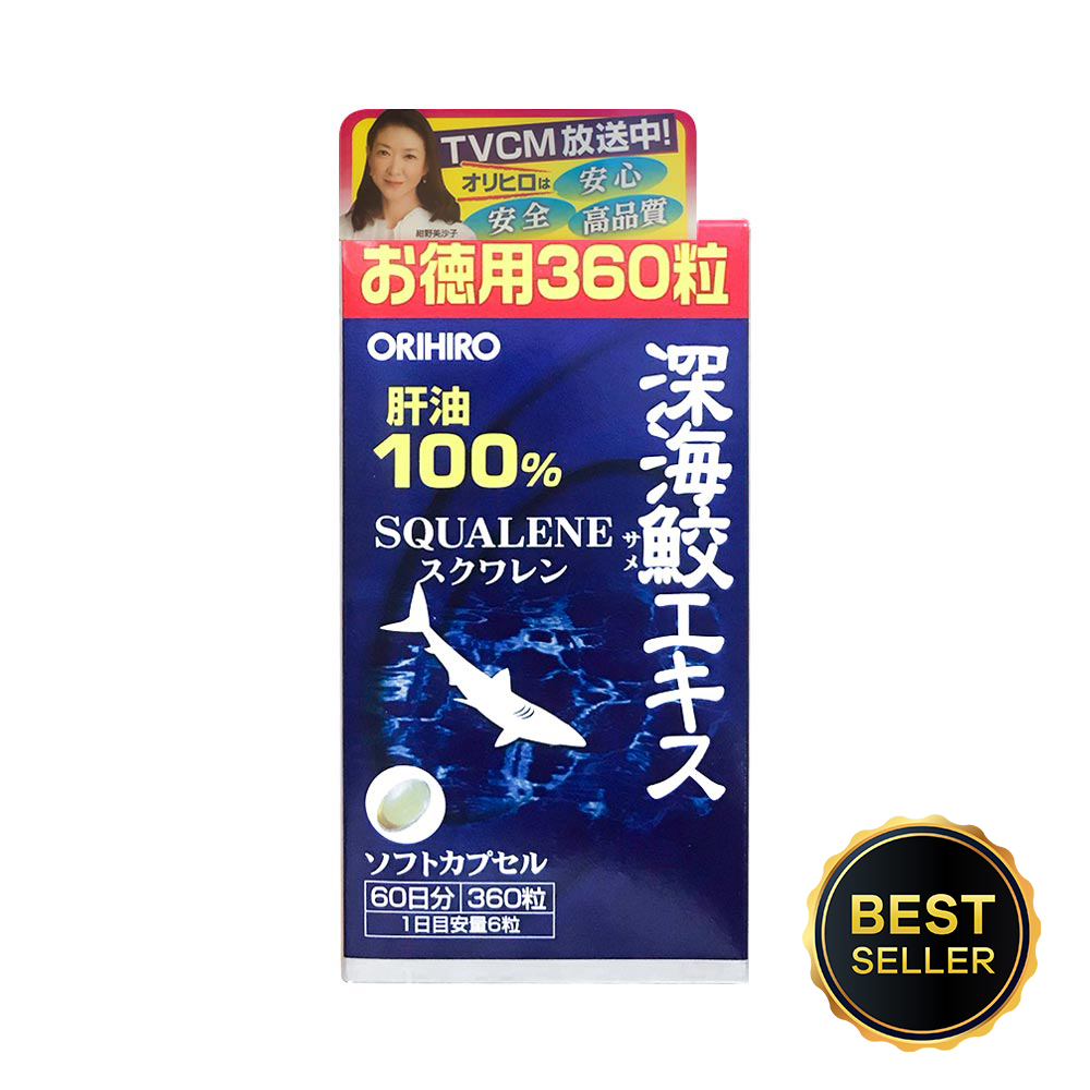 Dầu gan cá 100% Squalene Orihiro 360 viên