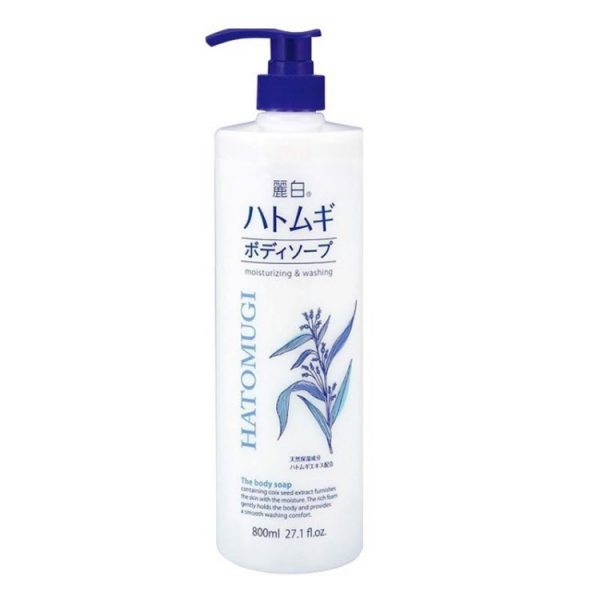 Sữa tắm dưỡng ẩm trắng da Ý Dĩ Hatomugi Naturie
